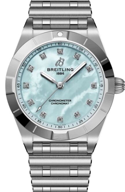Breitling Chronomat Mother of pearl 28 mm Steel 