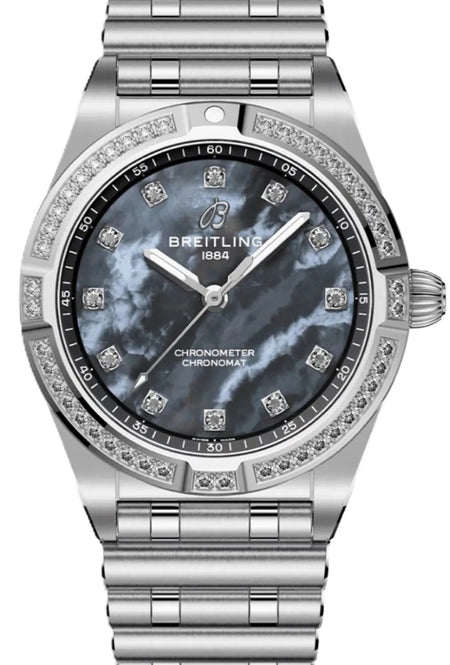 Breitling Chronomat Mother of pearl 28 mm Steel 