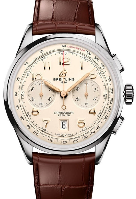 Breitling Premier Champagne 42mm Steel 
