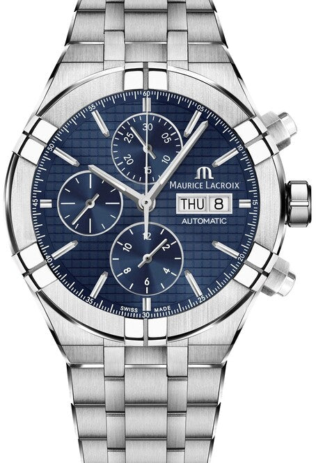 Maurice Lacroix AIKON Niebieski 44 mm Stal