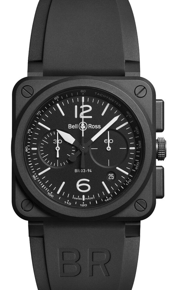 Bell & Ross BR 03-94 Czarny 42 mm Stal
