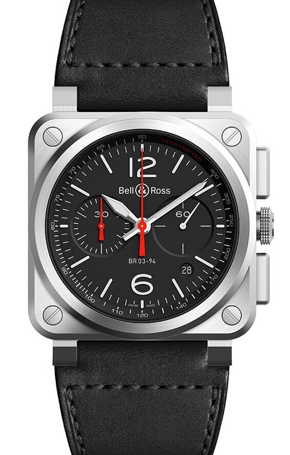 Bell & Ross BR 03-94 Czarny 42 mm Stal
