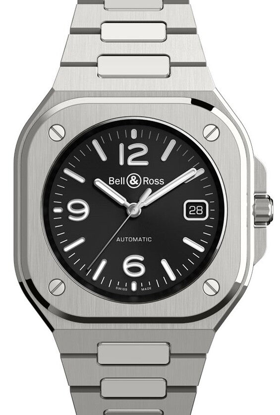 Bell & Ross BR 05 Czarny 40 mm Stal