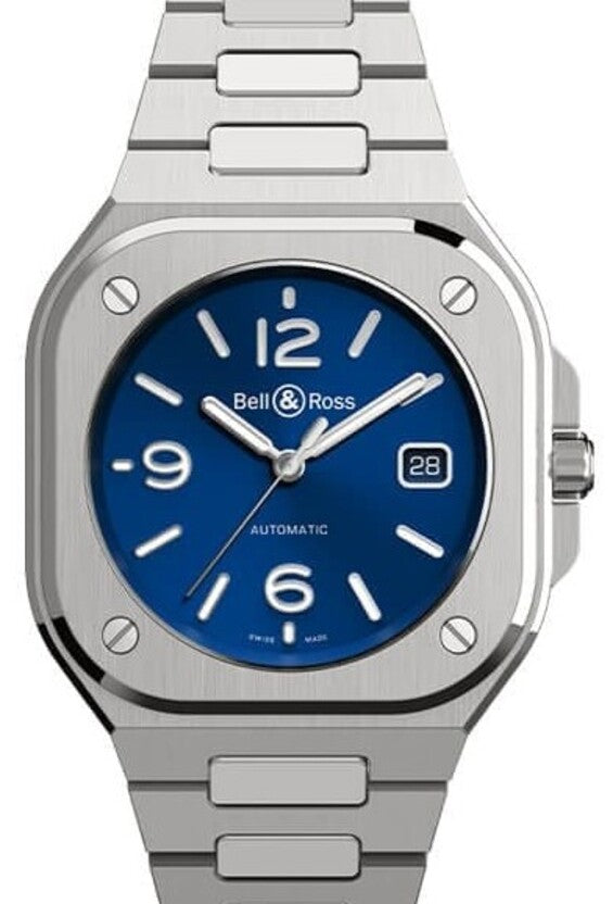 Bell & Ross BR 05 Niebieski 40 mm Stal