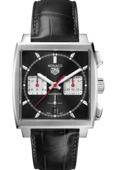 TAG Heuer Monaco Czarny 39 mm Stal