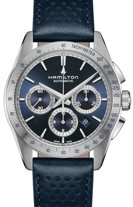 Hamilton Jazzmaster Niebieski 42 mm Stal