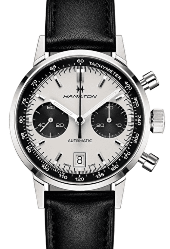 Hamilton Intra-Matic Biały 40 mm Stal