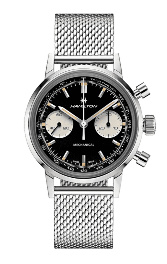 Hamilton Intra-Matic Czarny 40 mm Stal