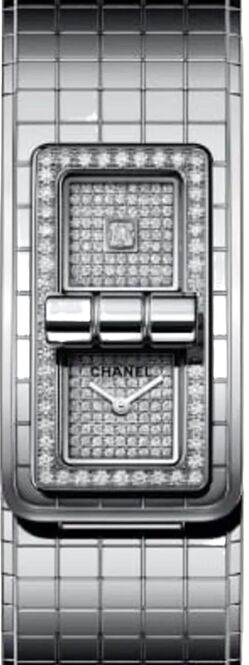 Chanel Code Coco Silver 38.1 x 21.5 mm Steel 