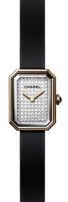 Chanel Première White 19.7 x 15.2 mm Yellow Gold 