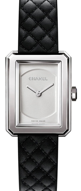 Chanel Boy-Friend White 27.9 x 21.5 mm Steel 
