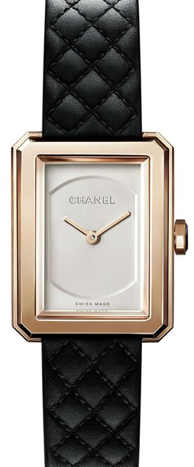 Chanel Boy-Friend Silver 27.9 x 21.5 mm Rose Gold 