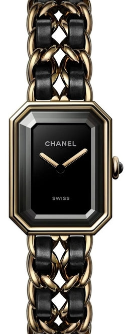 Chanel Première Black 26.1 x 20 mm Gold/Steel 