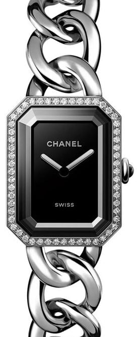 Chanel Première Black 26.1 x 20 mm Steel 