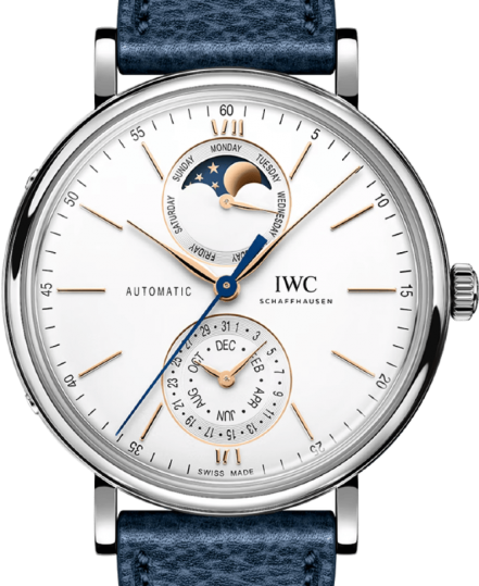 IWC Portofino Complete Calendar White 41mm Steel 