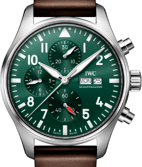 IWC Pilots Watch Chronograph Green 43mm Steel 
