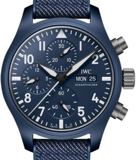 IWC Pilots Watch Chronograph Top Gun Blue 41.9mm Ceramic 
