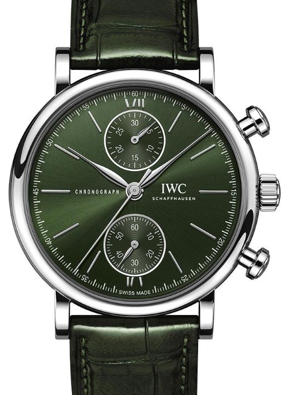IWC Portofino Chronograph Green 39mm Steel 
