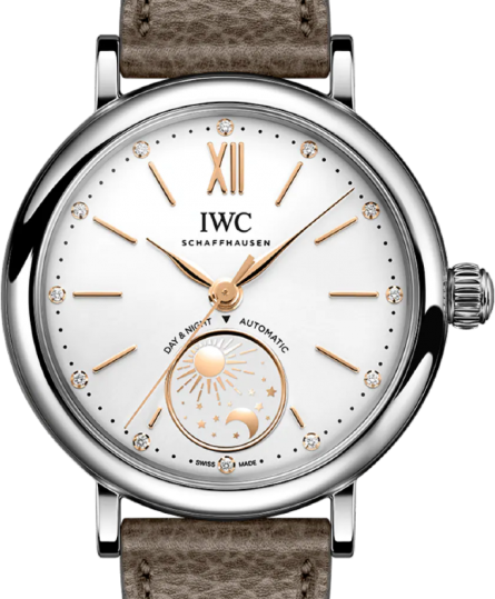 IWC Portofino Day &amp; Night White 34mm Steel 