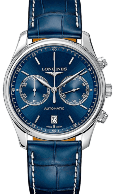 Longines Master Collection Niebieski 40 mm Stal