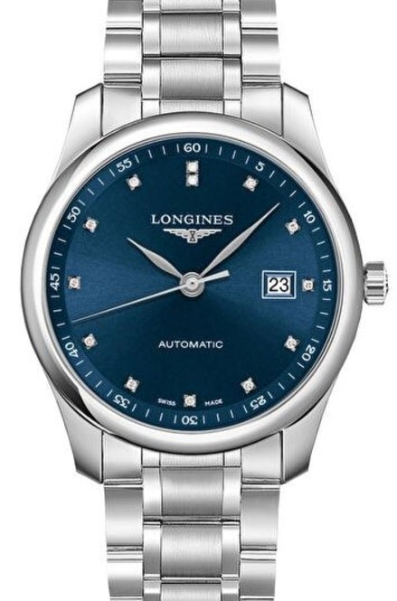 Longines Master Collection Niebieski 42 mm Stal