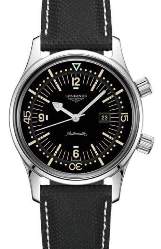 Longines Legend Diver Black 39mm Steel 