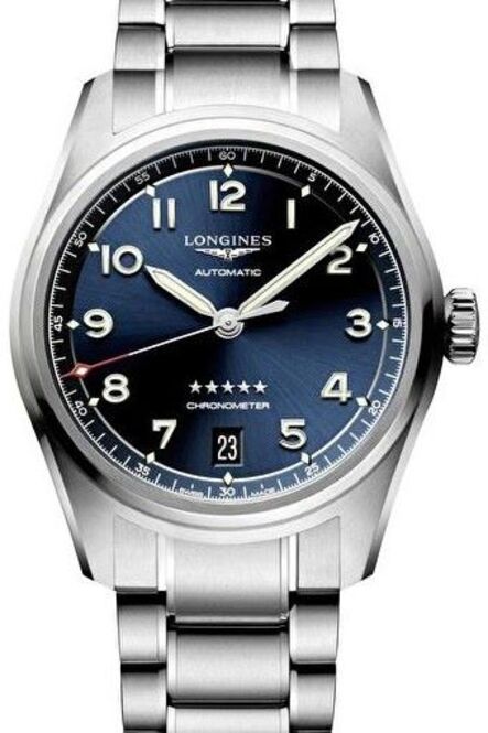 Longines Spirit Niebieski 37 mm Stal