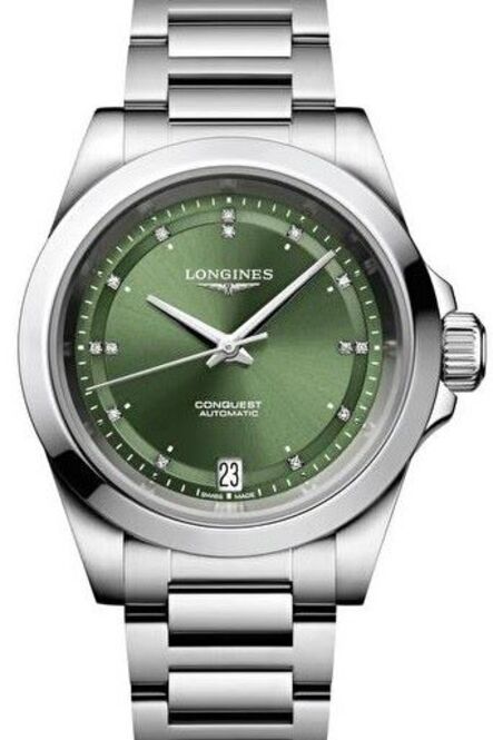 Longines Conquest Green 34mm Steel 