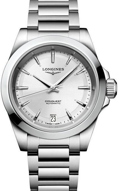 Longines Conquest Silver 34 mm Steel 