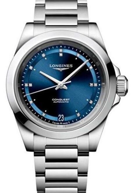 Longines Conquest Blue 34mm Steel 