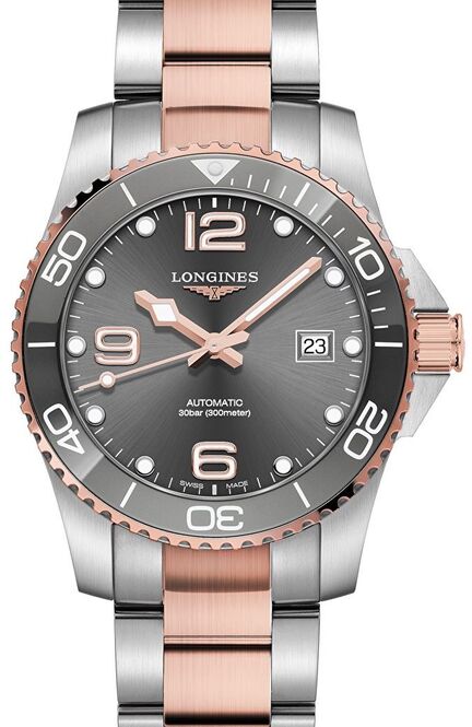 Longines HydroConquest Szary 41 mm Stal