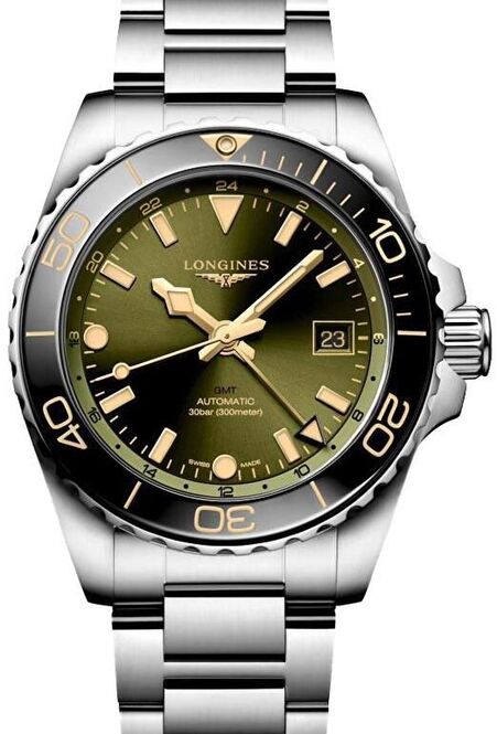 Longines HydroConquest Zielony 41 mm Stal