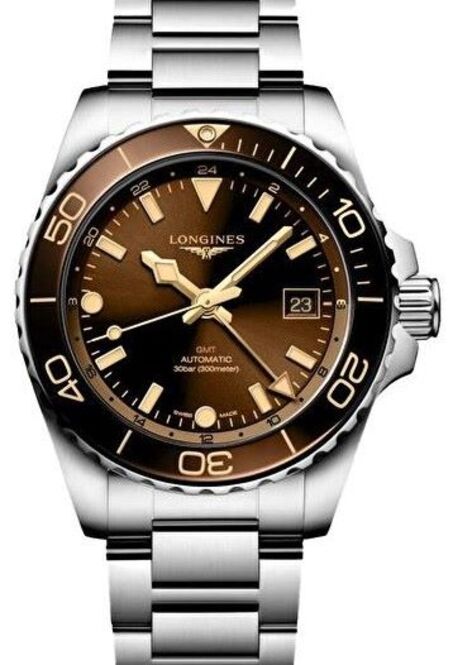 Longines HydroConquest Brązowy 41 mm Stal