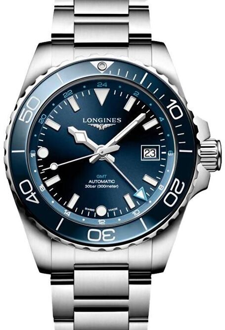Longines HydroConquest Niebieski 41 mm Stal