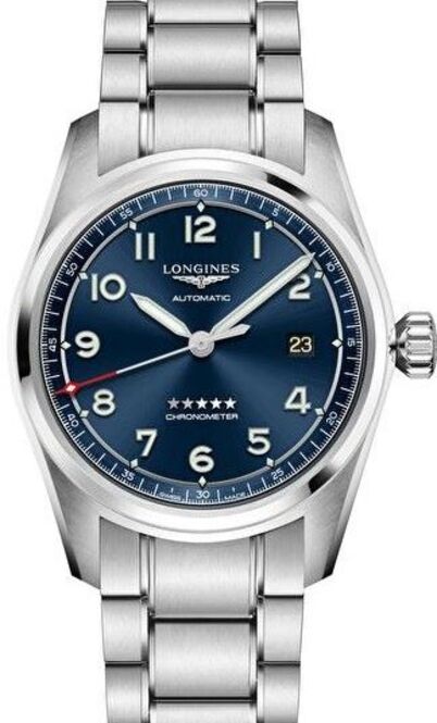 Longines Spirit Niebieski 40 mm Stal