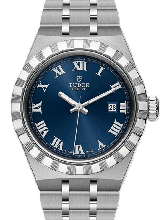 Tudor Royal Niebieski 28 mm Stal