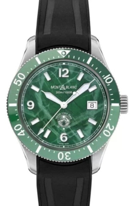 Montblanc 1858Iced Sea Automatic Date Zielony 41 mm Stal