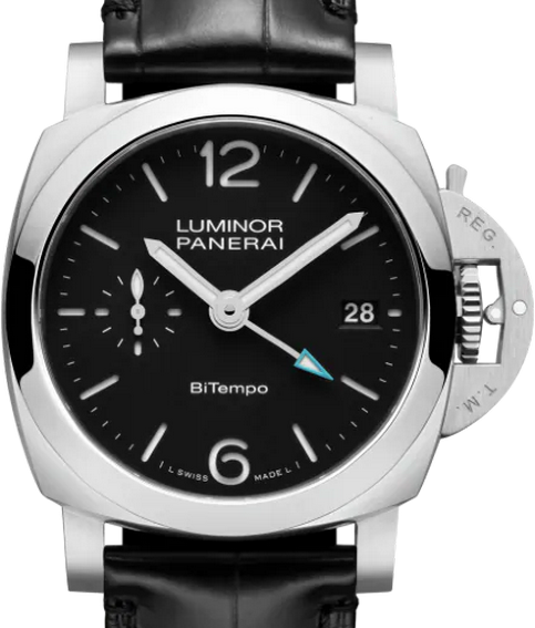 Panerai Luminor Quaranta BiTempo Black 40 mm Steel 