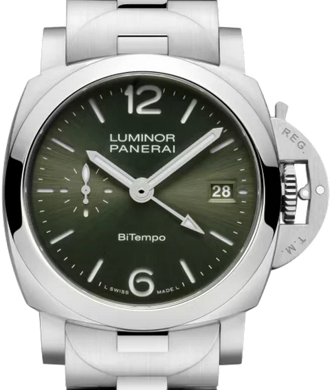 Panerai Luminor Quaranta Bitempo Green 40mm Steel 