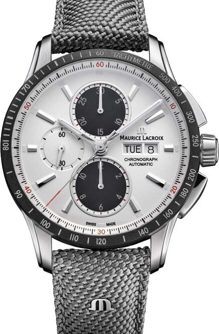 Maurice Lacroix Pontos Srebrny 43 mm Stal