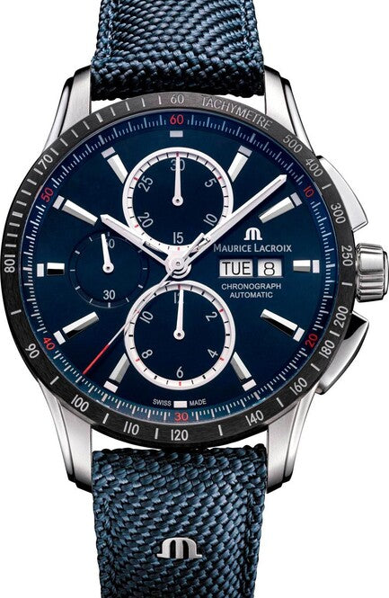 Maurice Lacroix Pontos Niebieski 43 mm Stal
