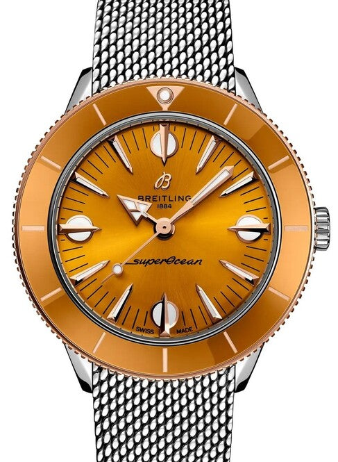 Breitling Superocean Heritage Orange 38mm Steel 