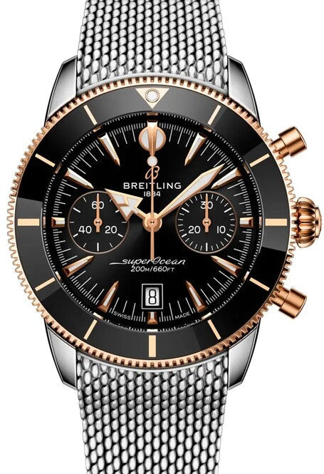 Breitling Superocean Heritage Black 42 mm Gold/Steel 