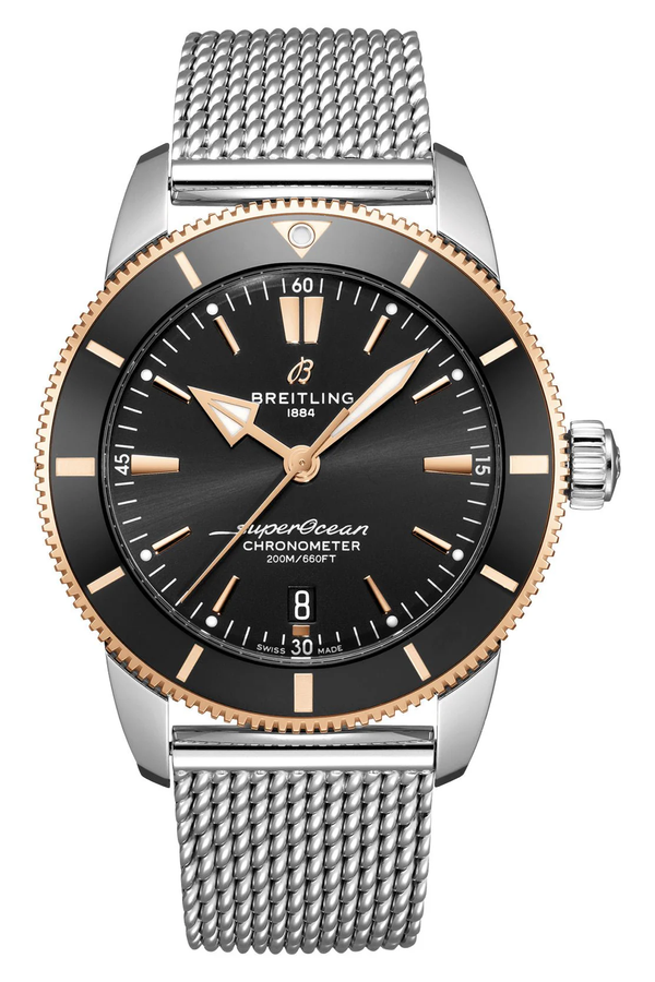 Breitling Superocean Heritage Black 44mm Gold/Steel 