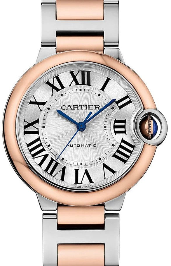 Cartier Ballon Bleu Silver 36 mm Gold/Steel 