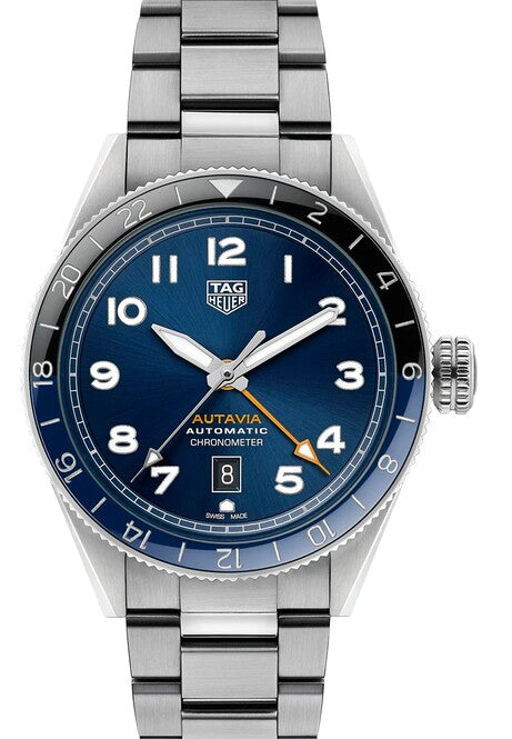 TAG Heuer Autavia Niebieski 42 mm Stal