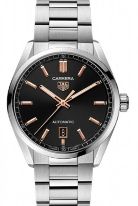 TAG Heuer Czarny 39 mm Stal
