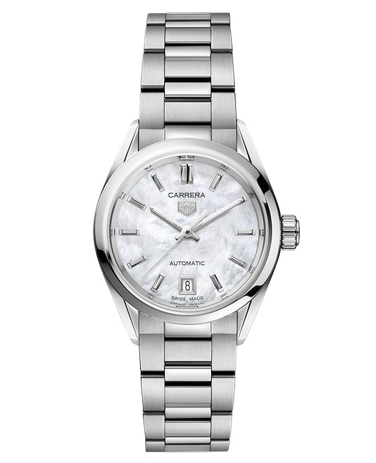 TAG Heuer Carrera Lady Bialy 29 mm Stal