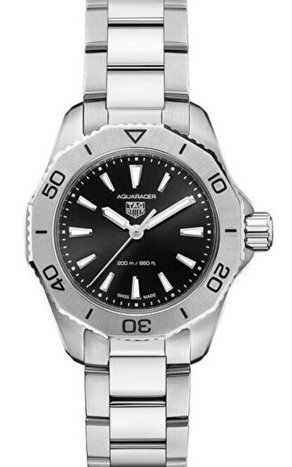 TAG Heuer Aquaracer Lady Czarny 30 mm Stal