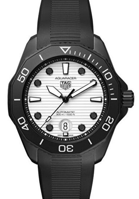 TAG Heuer Aquaracer 300M Bialy 43 mm Stal